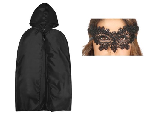 ELEGANTNÁ ELEGANTNÁ BLACK BENÁTKA ZABALENÁ MASKA