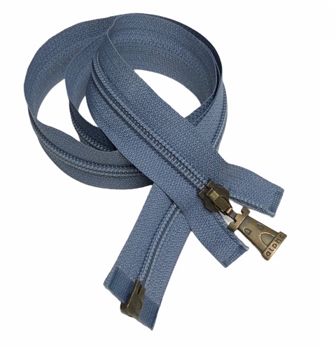 Alpha S10R delený špirálový zips na džínsy 80cm