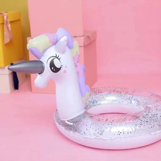 Plavecký kruh UNICORN s GLITTER GLITTER 70 - ideálny na letné dni