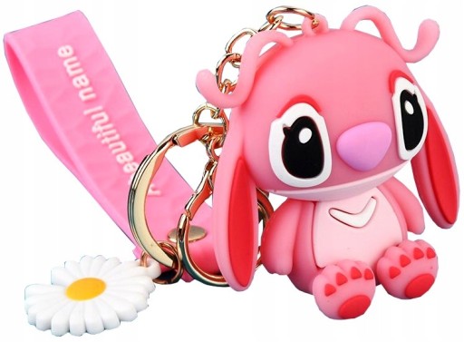 Angel Stitch Keychain Medvedík na kľúče kabelky tašky ružový medvedík ružový medvedík