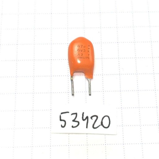 Pevný Al kondenzátor 47uF 6,3V R5 10% 122-SAL x5