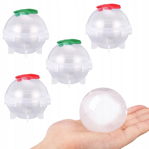 Ľadové gule, forma na ľad, forma na gule, 4 kusy