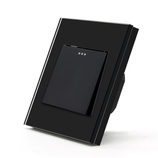 Vypínač svetiel - chvíľkové tlačidlo 1P mechanická čierna vložka RTX SH