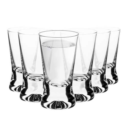 Poháre na vodku X-Line KROSNO 6 ks 25 ml klasický panák basic X iks