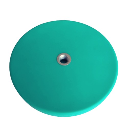 Neodymový magnetický držiak D31L-1 gumený ZELENÝ