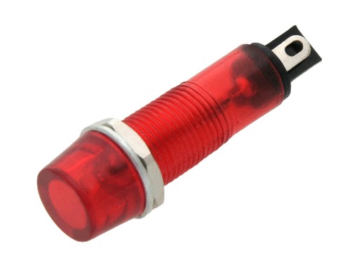 KONTROLKA ČERVENÁ LED 6MM 230V NEÓNOVÁ LAMPA