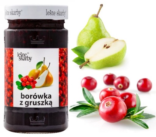HORSKÉ ČUČORICE S HRUŠKOU K MÄSO A SYRU 320g Leśne Skarby - Vysoká kvalita