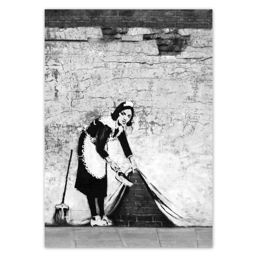 Nálepky A5 PION Banksy Maid Graffiti