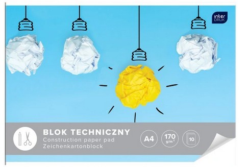 TECHNICKÝ BLOK BIELY A4 10 LIST 170G TLAČ