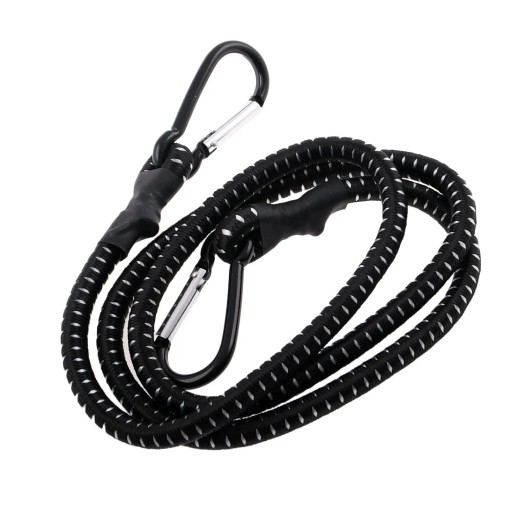 Transportná guma na uchytenie batožiny + karabíny 10mm/120cm