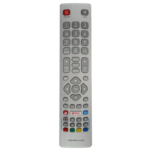 DIAĽKOVÉ OVLÁDANIE PRE TV SHARP Aquos Netflix Youtube 0120N 0115N