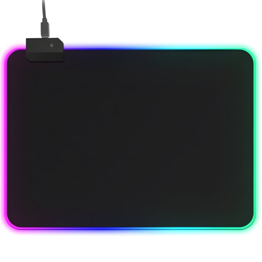 RGB LED USB HRANÁ PODLOŽKA PRE STOLÚ MYŠ SVIETENÁ 35x25cm
