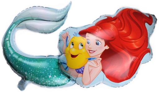 FÓLIOVÝ BALÓN MORSKEJ VÍLY ARIEL ARIEL 82cm S12