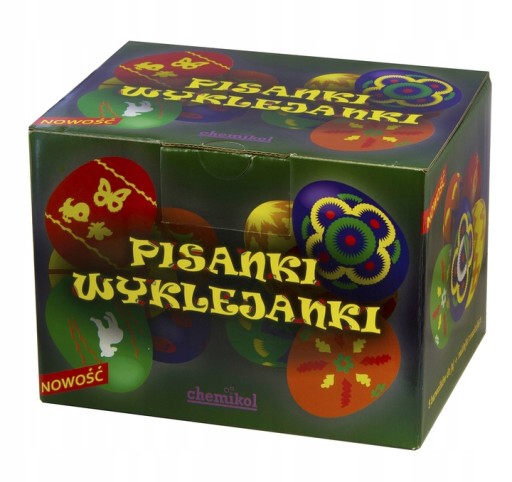 Kraslice, kraslice, 5x farbivo + nálepky