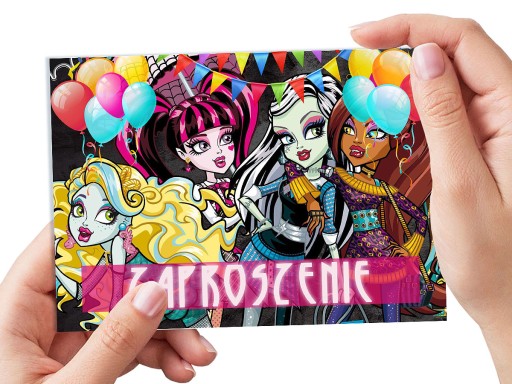 POZVÁNKA MONSTER HIGH NA NARODENINY DIEŤAŤA + OBÁLKA ZDARMA