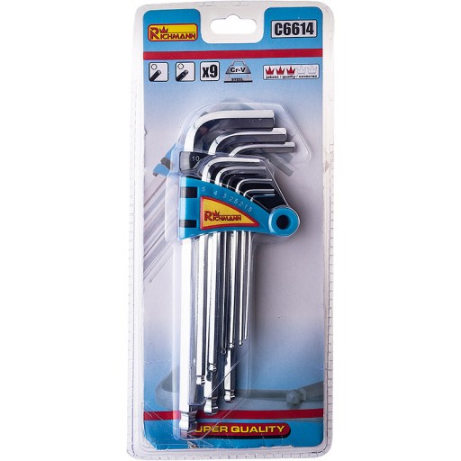 9KS IMUSRUCKÉ KĽÚČE S GUĽOU 1,5-10MM RICHMANN