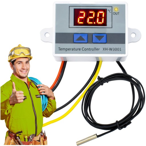 ELEKTRONICKÝ TERMOSTATOVÝ REGULÁTOR TEPLOTY DIGITÁLNY OVLÁDAČ 1500W 230V