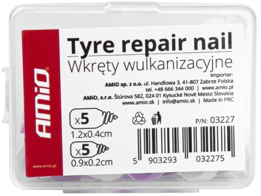 SKRUTKY SKRUTKA NA OPRAVU PREPORENENEJ PNEUMATIKY 10 KS