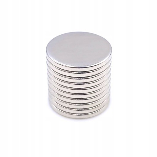 Neodymový magnet 10x1 mm 10ks okrúhlych silných silných neodymových magnetov