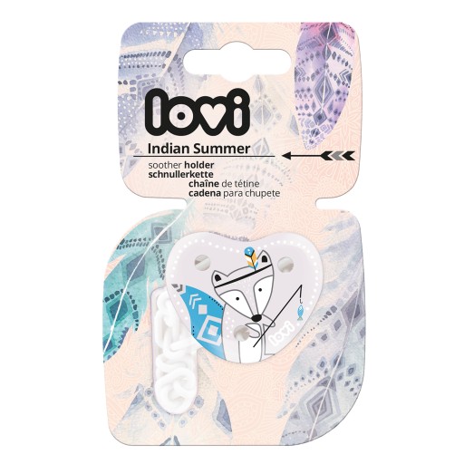 LOVI retiazkový prívesok na cumlík klip Indian Summer