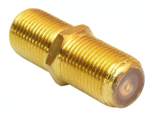RF anténny konektor F/gn-F/gn HQ GOLD 75Ohm