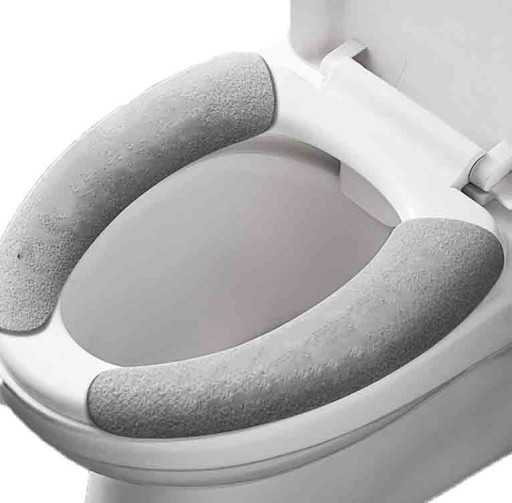 Poťah na záchodovú dosku na nalepenie na záchodovú dosku, mäkká, samolepiaca podložka
