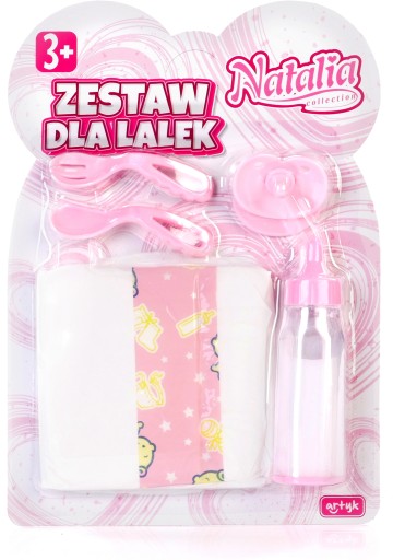 Plienky a fľaša PRE bábiky, cumlík Natália