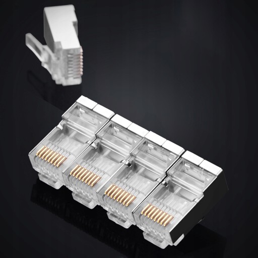 Zástrčky RJ45 - UGREEN 10 ks tienené, kat. 6/5/5e