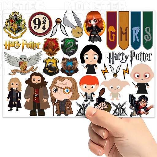 UMÝVAJÚCE DOČASNÉ TETOVANIE PRE DETI HARRY POTTER ORIGINÁLNE DIZAJNY
