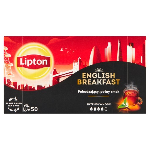 Lipton English Breakfast čierny čaj 50 vrecúšok