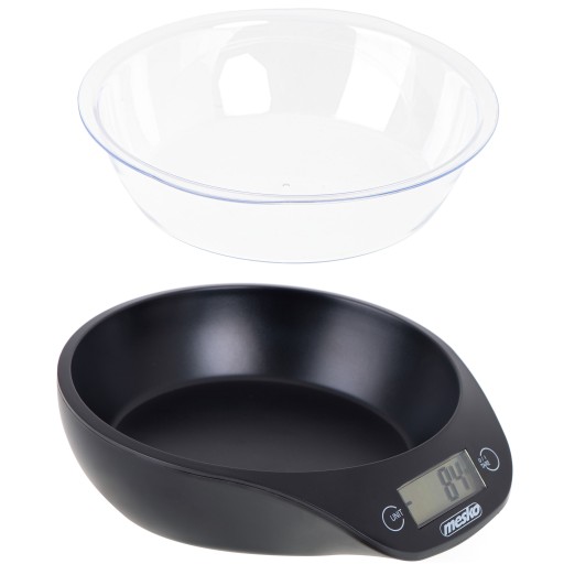 Elektronická kuchynská váha s miskou, čierna, 5kg, digitálna, presná