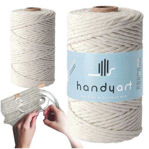 NAJLEPŠIA BAVLNENÁ ŠNÚRA PRE MACRAME 5MM 100M