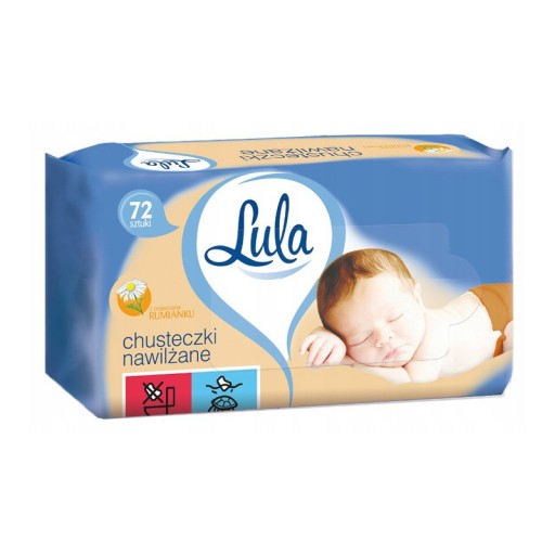 Lula vlhčené obrúsky s harmančekom 4 x 72 ks.