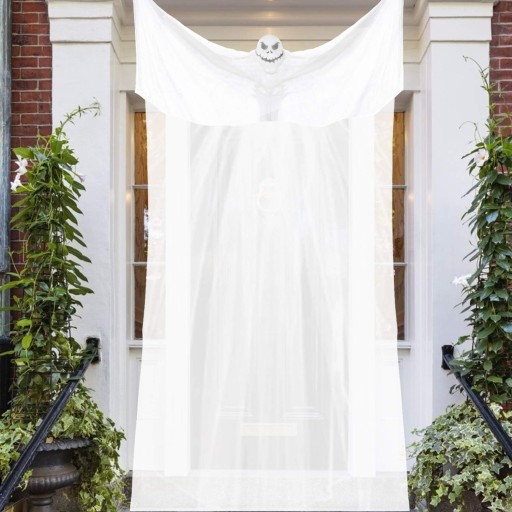 ZÁVESNÁ DEKORÁCIA SKELETOROVÁ HALLOWEENOVÁ MASKA 3,3M*2M