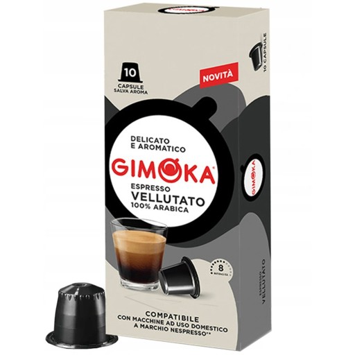 Nespresso Kávové kapsuly GIMOKA vellutato 10 kapsul.