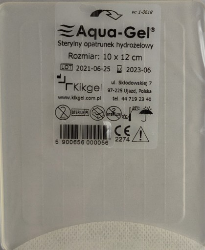 Kikgel Aqua Gel Aquagel Aqua-Gel gélový obväz na otlaky a popáleniny