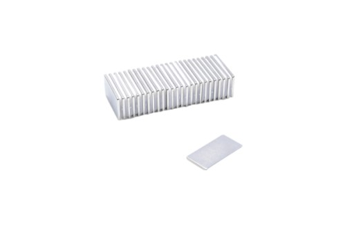 Neodymový tanierový magnet MPŁ 20x10x1 N38 10 ks