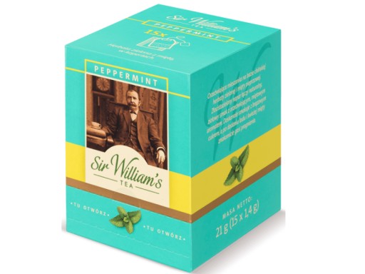Sir William's Mint Herbal Tea 15 sáčkov