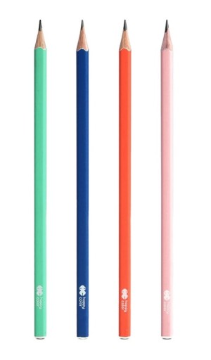 Štvorcová ceruzka HB Trendy Happy Color 1 ks.