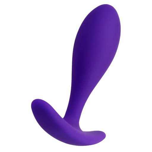 Malý praktický silikónový análny kolík pre začiatočníkov 7,2 CM fialový