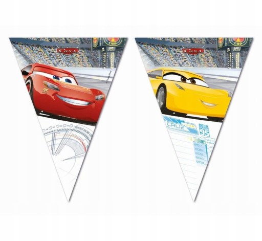 NARODENINOVÝ BANNER DO AUTO GARLANDA ZYGZAK MCQUEEN 2,3m