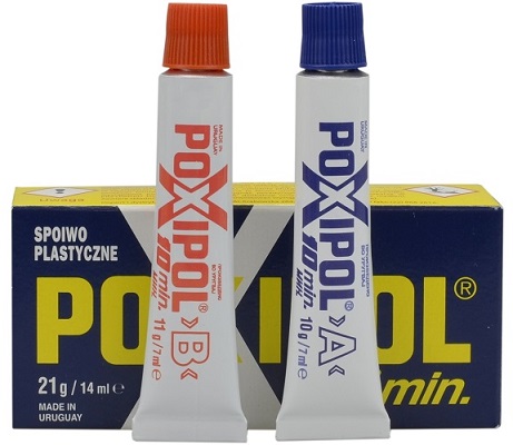 POXIPOL lepidlo dvojzložkové 21g/14ml - ŠEDÉ