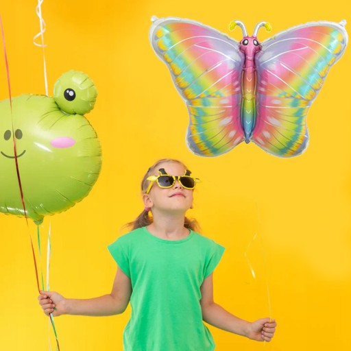 Pastelový fóliový balónik BUTTERFLY dekorácia BUTTERFLY narodeninová oslava BIG HEL