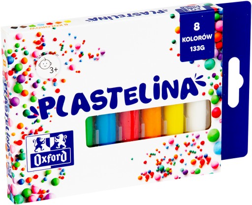 ŠKOLSKÁ PLASTIKA PRE DETI OXFORD 8 INTENZÍVNYCH FARIEB 133G