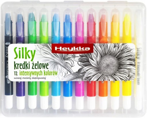 HEYKKA twist-up gélové pastelky 12 farieb