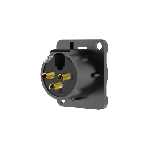 XLR panelová zásuvka Roxtone RX3MD-BG