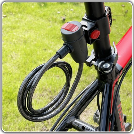 ZÁMOK BICYKLA KÁBLOVÝ ZÁMOK BICYKLA BEZPEČNOSTNÝ ZÁMOK BICYKLA