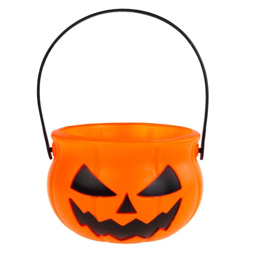 HALLOWEENSKÉ TEKVICOVÉ VEDRO, ORANŽOVÉ, 10 cm