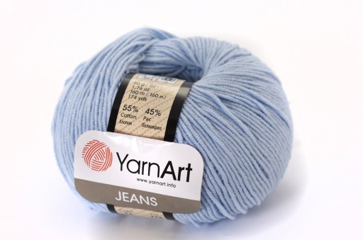 YARNART JEANS 75 modrá priadza