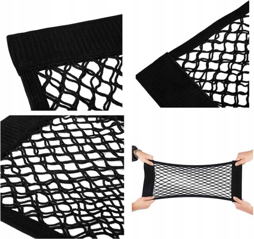 AUTO ORGANIZÁTOR SIEŤ NA VELCRO NA KUFOR AUTA 50x25